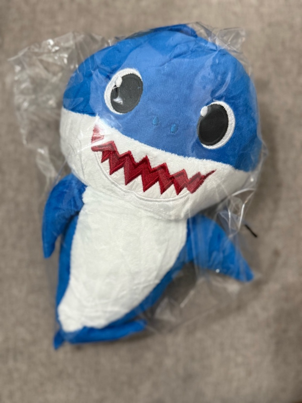 10 inch Daddy Shark Plush Toy Blue New